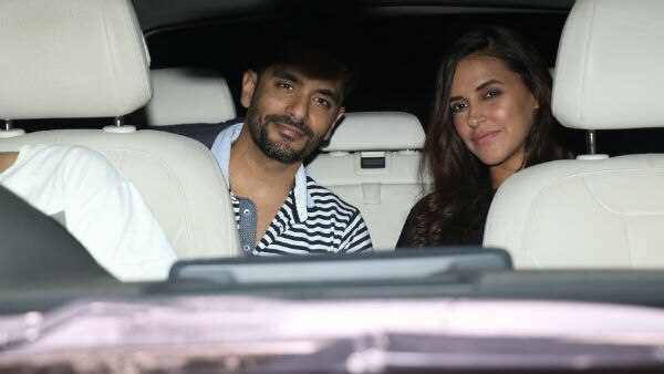 PICS & VIDEOS: Pregnant Neha Dhupia glows at her star-studded BIRTHDAY BASH hosted by BFF Karan Johar!