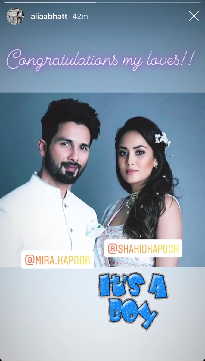 Alia Bhatt, Preity Zinta & other Bollywood celebs wish Shahid Kapoor-Mira Rajput as they welcome a baby boy