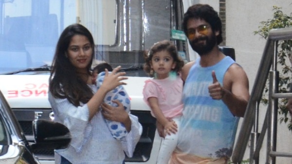 FIRST PICS: Shahid Kapoor, Mira Rajput take their new born son Zain Kapoor home