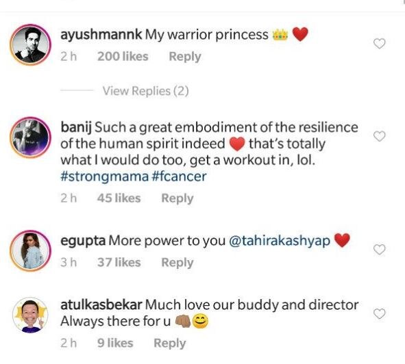 Sonali Bendre, Shilpa Shetty, Twinkle Khanna & other B-town celebs support Tahira Kashyap in her battle with cancer