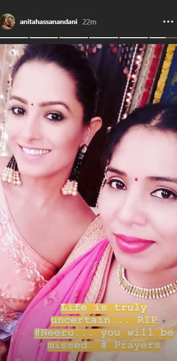 YHM's Neeru Agarwal aka Neelu passes away; Divyanka, Karan & other co-stars mourn her death!