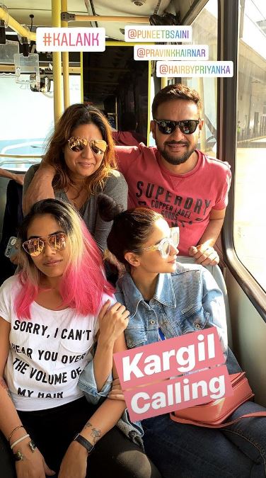 Alia Bhatt in Kargil for 'Kalank