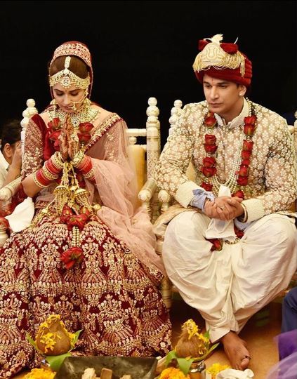 WATCH: NEWLY-MARRIED Prince Narula & Yuvika Choudhary seal it with a KISS after exchanging WEDDING VOWS!