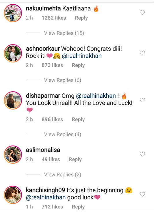 Kasautii Zindagii Kay 2: Nakuul, Krystle & other celebs react to Hina Khan's 'Komolika' promo!