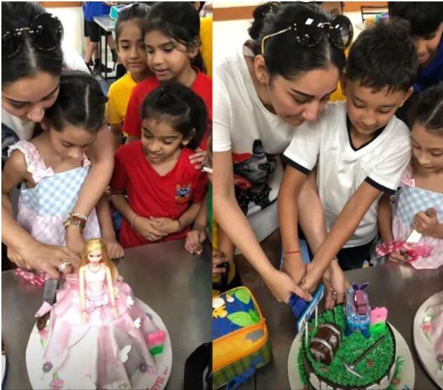 IN PICS: Sanjay Dutt, wife Maanyata celebrate their twins Shahraan and Iqra's 8th birthday in Dubai!