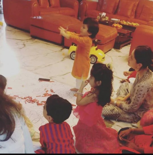 IN PICS: Kareena Kapoor Khan with BABY SON Taimur along with Soha Ali Khan and daughter Inaaya at a PRE DIWALI BASH!