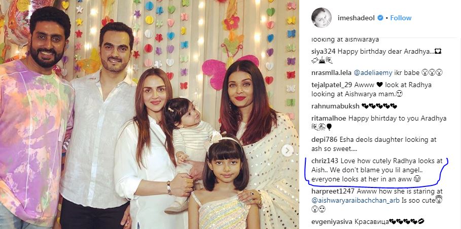 Aaradhya's birthday bash: THIS picture of Esha Deol’s daughter Radhya looking at Aishwarya is the CUTEST thing you will see today!