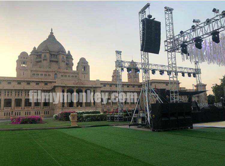 Priyanka Chopra-Nick Jonas Wedding: EXCLUSIVE PIC! Stage is set for SANGEET at Umaid Bhawan!