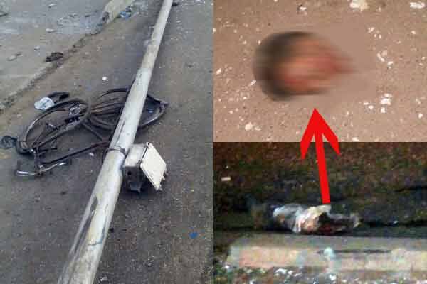 ડ્રાઇવરે બસ પરથી કાબૂ ગુમાવતા બસ થાંભલા સાથે અથડાઇ હતી. જેને કારણે થાંભલો સાયકલ ચાલક પર પડ્યો હતો. 