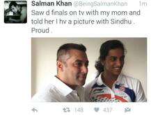 રજનીકાંત અને સલમાન પણ થયા સિંધુના ફેન, ટ્વિટર પર બોલીવુડે પાઠવી શુભેચ્છા