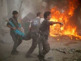 Syrian Airstrikes Pound Aleppo 91 Killed સીરિયાના અલેપ્પો શહેરમાં ફેંકાયા ડઝનેક બોમ્બ, 91ના મોત