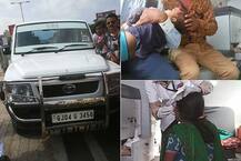 અમદાવાદઃ સરકારી ગાડીએ બાળક-મહિલાને લીધા અડફેટે, જુઓ તસવીરો