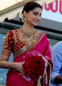 PICS: જ્વેલેરી શોરૂમના ઉદ્ધાટનમાં આ અંદાજમાં આવી સોનમ કપૂર, લાગી Gorgeous!