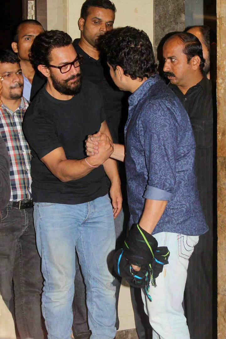 સચિન સાથે અમિર ખાન 