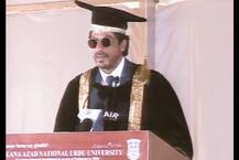 શાહરૂખ ખાનને મૌલાના આઝાદ રાષ્ટ્રીય ઉર્દૂ વિશ્વવિદ્યાલયે આપી ડૉક્ટરેટની પદવી