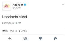 આધારનું ટ્વીટર એકાઉંટ થયું હેક? બાદમાં થયો આશ્વર્યજનક ખુલાસો