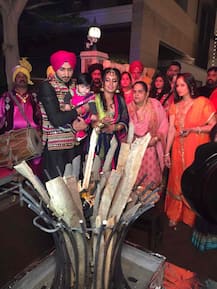 હરભજન સિંહ-ગીતાએ દિકરી સાથે આમ ઉજવી પહેલી લોહરી, હિનાયા લાગી Cute