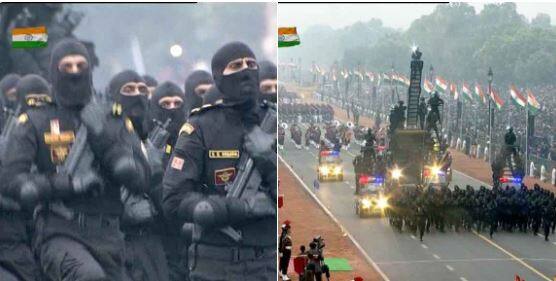 સંયુક્ત અારબ અમીરાતની આર્મીના જવાનોએ પણ ભારતીય આર્મી સાથે પરેડમાં ભાગ લીધો હતો. આ અવસર પર ઉપરાષ્ટ્રપતિ હામિદ અંસારી, સંરક્ષણ મંત્રી મનોહર પાર્રિકર, અમિત શાહ વગેરે જેવા અનેક મહાનુભાવો ઉપસ્થિત રહ્યા હતા.