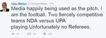 હું એક ફુટબોલ બની ગયો છું, જેને NDA અને UPA નામની ટીમ કિક મારી રહી છેઃ વિજય માલ્યા