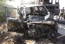 રાજકોટ-ટંકારા હાઇવે પર અકસ્માત, કારમાં આગલ લાગતા 2 જીવતા સળગ્યા, કુલ 3 મોત