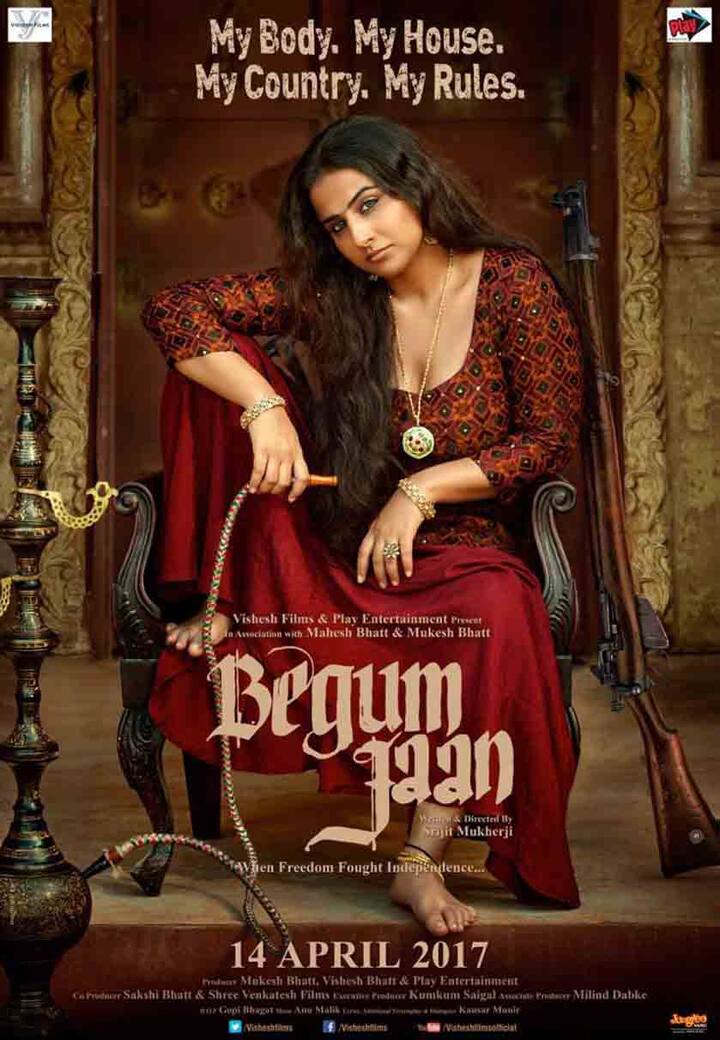 બેગમ જાન વર્ષ 2015માં આવેલી બંગાળી ફિલ્મ રાજકાહીની પર આધારિત છે. આ ફિલ્મની કહાની આઝાદી વખતે થયેલા ભાગલાના સમયની વાત કરે છે. ફિલ્મ 14 એપ્રિલના રોજ રીલિઝ થશે. પહેલા આ ફિલ્મ જાન્યુઆરીમાં રીલિઝ થવાની હતી પણ નિર્માતાઓએ રિલીઝ મોડી કરી છે. 