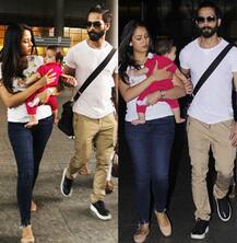 શાહિદ અને મીરા સાથે પહેલી વાર જાહેરમાં ક્લિક થઈ મીશા, જુઓ PICS 