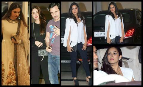 કરણ જોહરની પાર્ટીમાં બોલીવુડ સેલેબ્સનો જલસો, સૈફ સાથે આવી કરિના તો મીરા હતી એકલી કરણ જોહરની પાર્ટીમાં બોલીવુડ સેલેબ્સનો જલસો, સૈફ સાથે આવી કરિના તો મીરા હતી એકલી