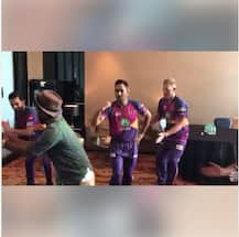 IPL 10: ધોનીએ રહાણે અને સ્ટોક્સ સાથે કરી ડાંસની પ્રેક્ટિસ, જુઓ VIDEO