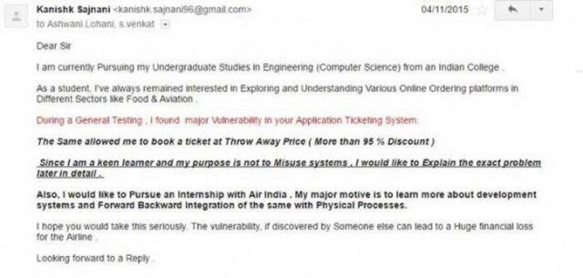 આ બાબતે તેણે કંપનીની સિક્યોરિટી હૅડને જાણ કરી હતી પરંતુ કોઈ નક્કર પગલાં લીધાં ન હતાં તેમ જ કનિષ્કને તેના કામ અને માહિતી બદલ પણ કોઈ સંતોષજનક જવાબ પણ આપ્યો ન હતો. કેટલાંક હૅકર્સ હોય છે જે સારાં કામ માટે પણ હૅકિંગ કરતાં હોય છે. જેમને White Hat અથવા તો Ethical હૅકર્સ કહેવામાં આવે છે.