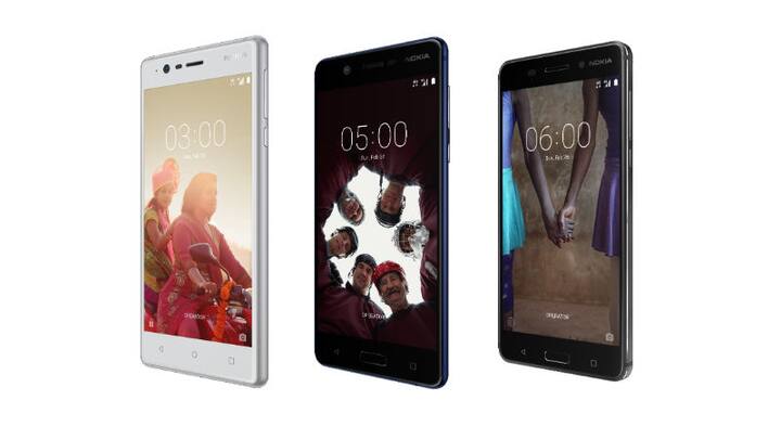 ઉલ્લેખનીય છે કે Nokia 6ને વર્ષની શરૂઆતમાં સૌથી પહેલા ચીનમાં લૉન્ચ કરવામાં આવ્યો હતો. ત્યારબાદ મોબાઇલ વર્લ્ડ કોગ્રેસ 2017માં Nokia 6ની ઉપલબ્ધતાની માહિતી આપવામાં આવી. આ ઇવેન્ટમાં નોકિયાના બીજા બે એન્ડ્રોઇડ સ્માર્ટફોન Nokia 3 અને Nokia 5 પણ રજૂ કર્યા. આ પહેલા કંપનીએ 2017માં નોકિયા 3310ના નવા લૂકનું સેલિંગ શરૂ કર્યું. આની કિંમત 3310 રૂપિયા રાખવામાં આવી. આગળની સ્લાઈડ્સમાં જાણો ત્રણેય ફોનના ફીચર્સ શું હશે.