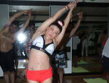 રાખી સાવંતે કર્યા યોગ, કહ્યું- ટમેટા જેવા ગાલ આ જ કારણે છે