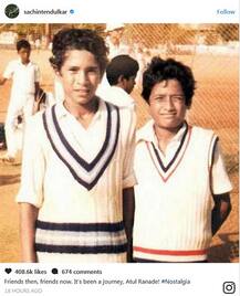 જાણો કોણ છે સચિન તેંડુલકરનો આ બાળપણનો મિત્ર, જેની સાથે તેમની તસવીર થઈ રહી છે વાયરલ