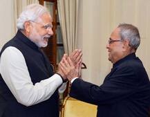 PM મોદીએ રાષ્ટ્રપતિ પ્રણવ મુખર્જીના કર્યા વખાણ કહ્યું, પ્રણવ દા મારા પિતા સમાન