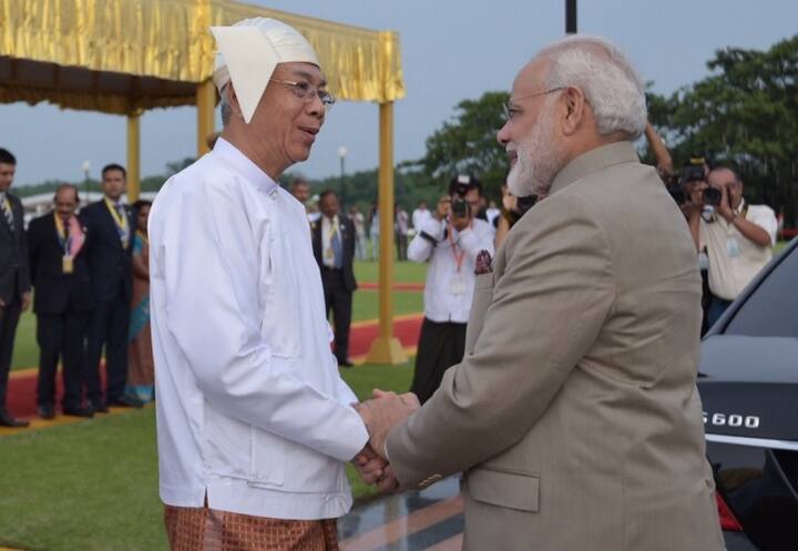 છેલ્લા વર્ષમાં નેશનલ લીગ ફોર ડેમોક્રેસી પાર્ટીના સત્તામાં આવ્યા બાદ ક્યાવ અને સૂ કી ભારતની મુલાકાતે આવ્યા હતા. મ્યાનમાર યાત્રા દરમિયાન મોદી એક વિરાસત શહેર, બાગાનની પણ મુલાકાત લેશે, જ્યાં ભારતીય પુરાતત્વ સર્વેક્ષણ એક મંદીર અને કેટલાક પગોડાનું જીર્ણોદ્ધાર કરી રહ્યા છે. 