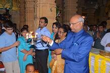 રાષ્ટ્રપતિ બન્યા બાદ પ્રથમ વખત રામનાથ કોવિંદ પરિવાર સાથે સોમનાથ મહાદેવના કર્યા દર્શન