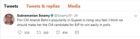 ગુજરાતમાં જીતવા માટે આનંદીબેનને જ બનાવવા જોઈએ CM ઉમેદવાર: કોણે આપ્યું આ નિવેદન?