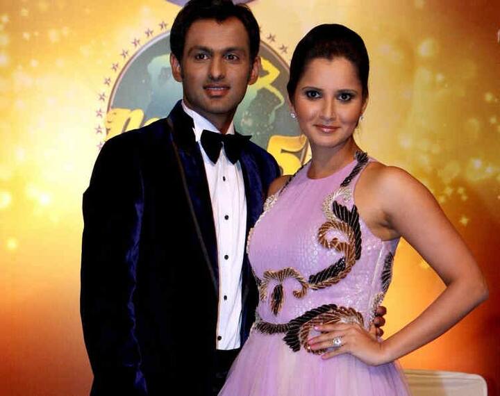 એક ઈવેન્ટમાં હાજર રહેલા શોએબ મલિક અને સાનિયા મિર્ઝા