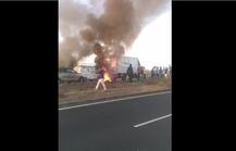 ફિલ્મ પદ્માવતના વિરોધમાં બાવળા-બગોદરા હાઇવે ચક્કાજામ, ટાયરો સળગાવાયાં