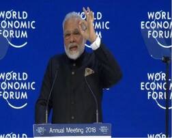WEFમાં બોલ્યા મોદી- ક્લાઈમેટ ચેન્જ, આતંકવાદ દુનિયા સામે સૌથી મોટા પડકાર