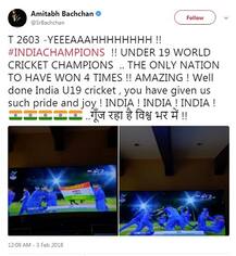 ભારતની જીતને બૉલીવુડને અલગ અંદાજમાં વધાવી, આ રીતે \'વિશ્વ વિજેતાઓ\'ને આપ્યા અભિનંદન