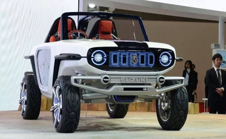 સુઝુકી ઇ-સર્વાઇવર: આ વર્ષે ઇલેક્ટ્રિક એસયુવી કોન્સેપ્ટ મોડલ ઓટો એક્સપોમાં જોવા મળશે. આ કારને પ્રથમ વખત ટોકિયો મોટર શોમાં રજૂ કરાઈ હતી. 4 વ્હીલ ડ્રાઇવ સિસ્ટમથી લેસ આ કારમાં બે સીટ છે. તેમાં ઓપન ટોપ રૂફ આપવામાં આવ્યું છે.