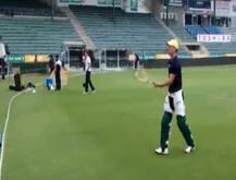 IND vs SA: સાઉથ આફ્રિકાના આ વિસ્ફોટક બેટ્સમેને મેચ પહેલા કરી ટેનિસ રેકેટથી પ્રેક્ટિસ