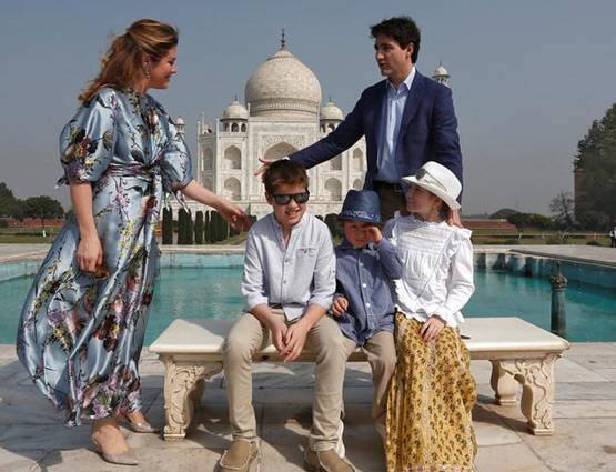 જસ્ટિનની સાથે તેમના પત્ની સોફી ગ્રેગોઈર અને 3 બાળકો ઝેવિયર, ઈલા-ગ્રેસ અને હૈડ્રી પણ હતા.