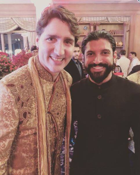 ફરહાન અખ્તર સાથે જસ્ટિન ટ્રુડો