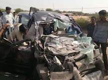 હળવદ: ડમ્પર પાછળ કાર ઘૂસી, પતિ-પત્ની સહિત 3નાં મોતથી અરેરાટી