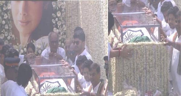 શ્રીદેવીનો પાર્થિવ દેહ મંગળવાર રાત્રે મુંબઇ પહોચ્યો હતો. મુંબઇ એરપોર્ટથી લઈ શ્રીદેવીના લોખંડવાલા સ્થિત ઘર સુધી ભારે પોલીસ બંદોબસ્ત ગોઠવવામાં આવ્યો હતો. શ્રીદેવીના ફેન્સ પણ મોટી સંખ્યામાં તેના ઘરની બહાર જોવા મળ્યા હતા જેને લઈ પોલીસે પણ ભારે જહેમત ઉઠાવવી પડી હતી.