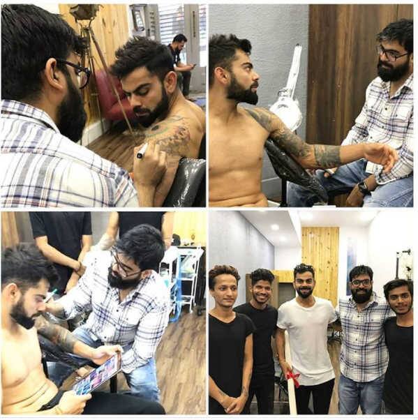 વિરાટના શરીર પર અલગ અલગ અનેક ટેટુ છે, જેમાં ડાબા હાથની હથેળીની બરાબર ઉપર મોનેસ્ટ્રીનું ટેટુ છે, જે શાંતિ અને ભક્તિનું પ્રતિક છે. આ ટેટુની ઠીક પાછળ કૈલાશ પર્વત અને માનસરોવર તળાવની સાથે ધ્યાનમગ્ન (મેડિટેટ કરતાં) ભગવાન શિવનું ટેટુ છે.