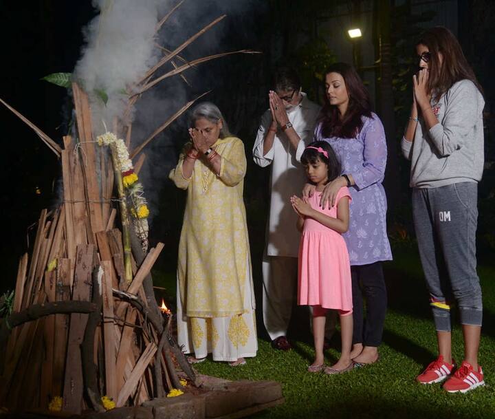 હોળીની ઉજવણી કરતું બચ્ચન ફેમિલી