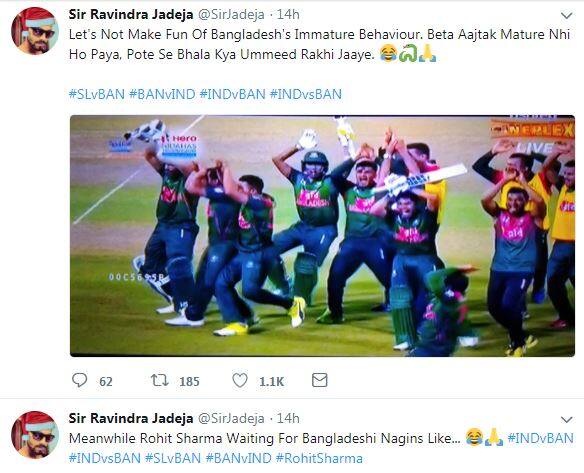 આ ઉપરાંત પણ જાડેજાએ અન્ય ટ્વિટ કરી છે. 