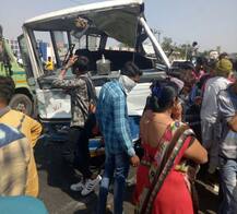 રાજકોટઃ બસ-કાર અને જીપ વચ્ચે ટ્રિપલ અકસ્માત, બેનાં મોતથી અરેરાટી